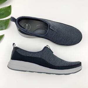 Bzees Imagine Slip On Sneakers Grey Comfort Shoes Stretch Fit Washable Womens 10